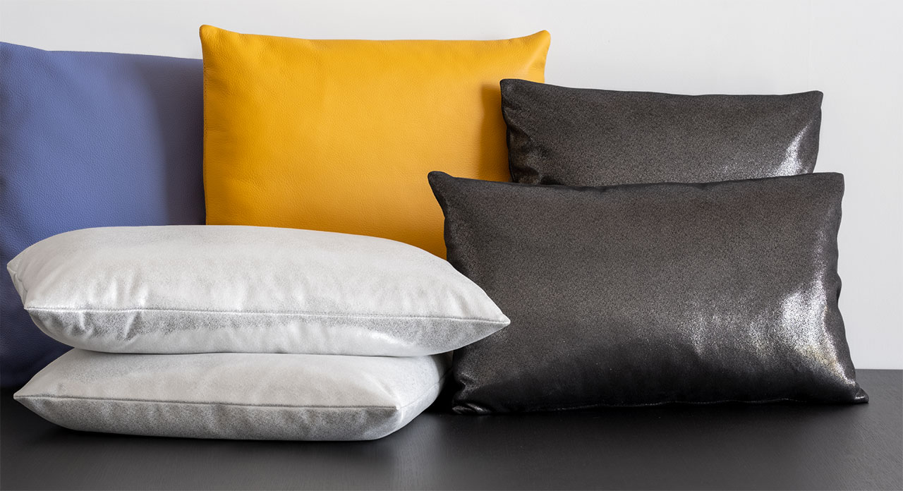 Effe C a Tolentino produce cuscini in tessuto